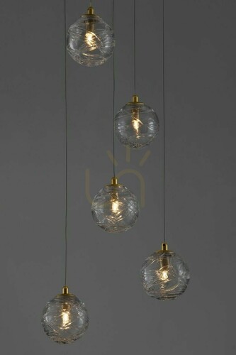 Kontrola Závěsné svítidlo CABRAL Luces Exclusivas LE42903, zlaté, 5×G9