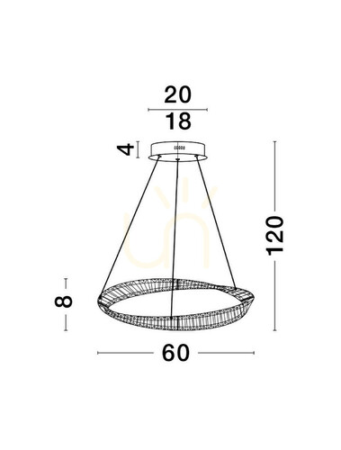 Kontrola Závěsné svítidlo BAUTA Luces Exclusivas LE42912