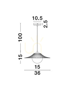 Závěsné svítidlo NAVOJOA Luces Exclusivas LE42932 small 1