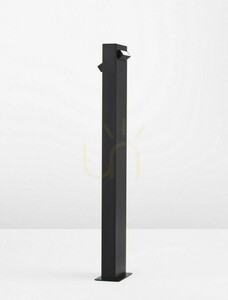 Zahradní sloupek Luces Exclusivas Monclova LE71480, černý, LED 9 W 3000 K, 571 lm, výška 80 cm, IP65 small 1