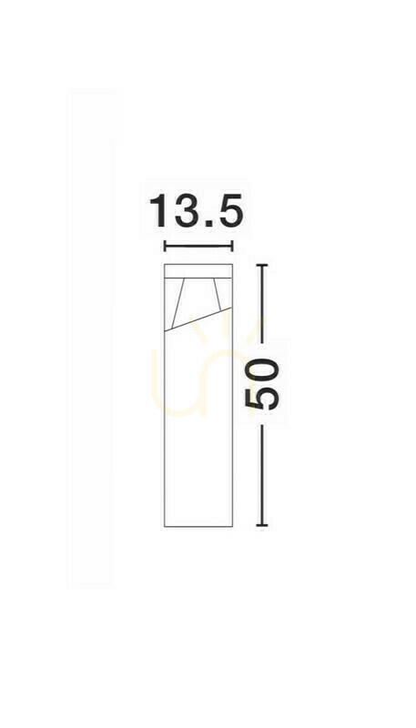 Pohled Venkovní LED sloupek Luces Exclusivas HORMIGUEROS LE71572 50 cm šedý Venkovní LED sloupek Luces Exclusivas HORMIGUEROS LE71572 50 cm šedý