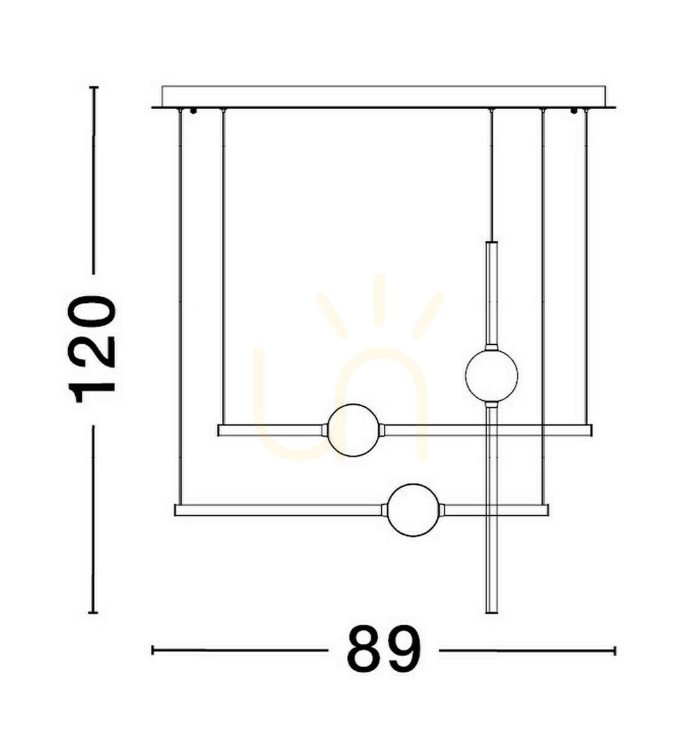 Pohled Závěsné svítidlo AGIL Luces Exclusivas LE43218 Závěsné svítidlo AGIL Luces Exclusivas LE43218