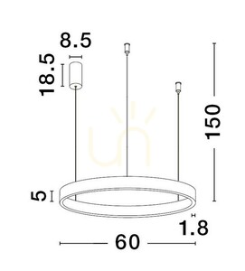 Závěsné svítidlo BARI od Luces Exclusivas LE43249 small 1