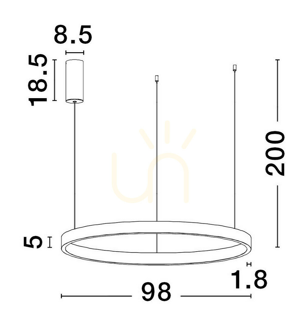 Pohled Závěsné svítidlo BARI od Luces Exclusivas LE43257 Závěsné svítidlo BARI od Luces Exclusivas LE43257