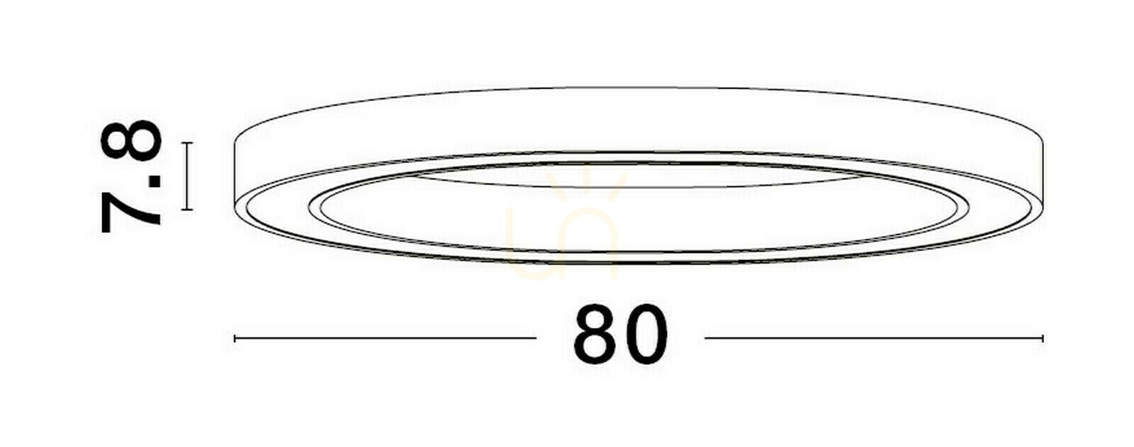 Náhled LED stropní svítidlo MILPA Luces Exclusivas LE43278 černé 80 cm LED stropní svítidlo MILPA Luces Exclusivas LE43278 černé 80 cm