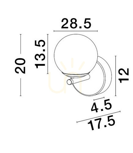 Kontrola Nástěnné svítidlo ABALA Luces Exclusivas LE43310