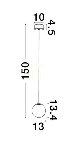Kontrola Závěsné svítidlo ABALA Luces Exclusivas LE43311