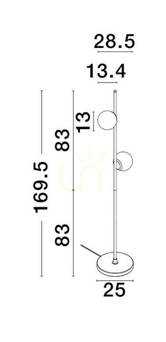 Kontrola Stojací lampa ABALA Luces Exclusivas LE43312