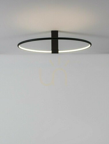 Kontrola Závěsné LED svítidlo ABUYA Luces Exclusivas černý prstenec 60 cm 35W 3000K LE43318