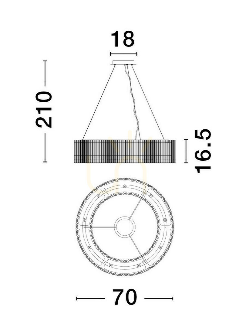 Pohled Závěsné svítidlo ACTUN Luces Exclusivas LE43343 Závěsné svítidlo ACTUN Luces Exclusivas LE43343