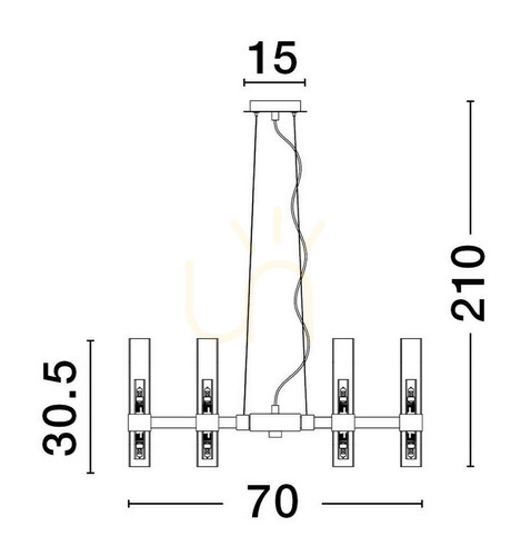 Kontrola ACUNA Luces Exclusivas Závěsné svítidlo LE43345