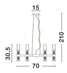 ACUNA Luces Exclusivas Závěsné svítidlo LE43345 small 1