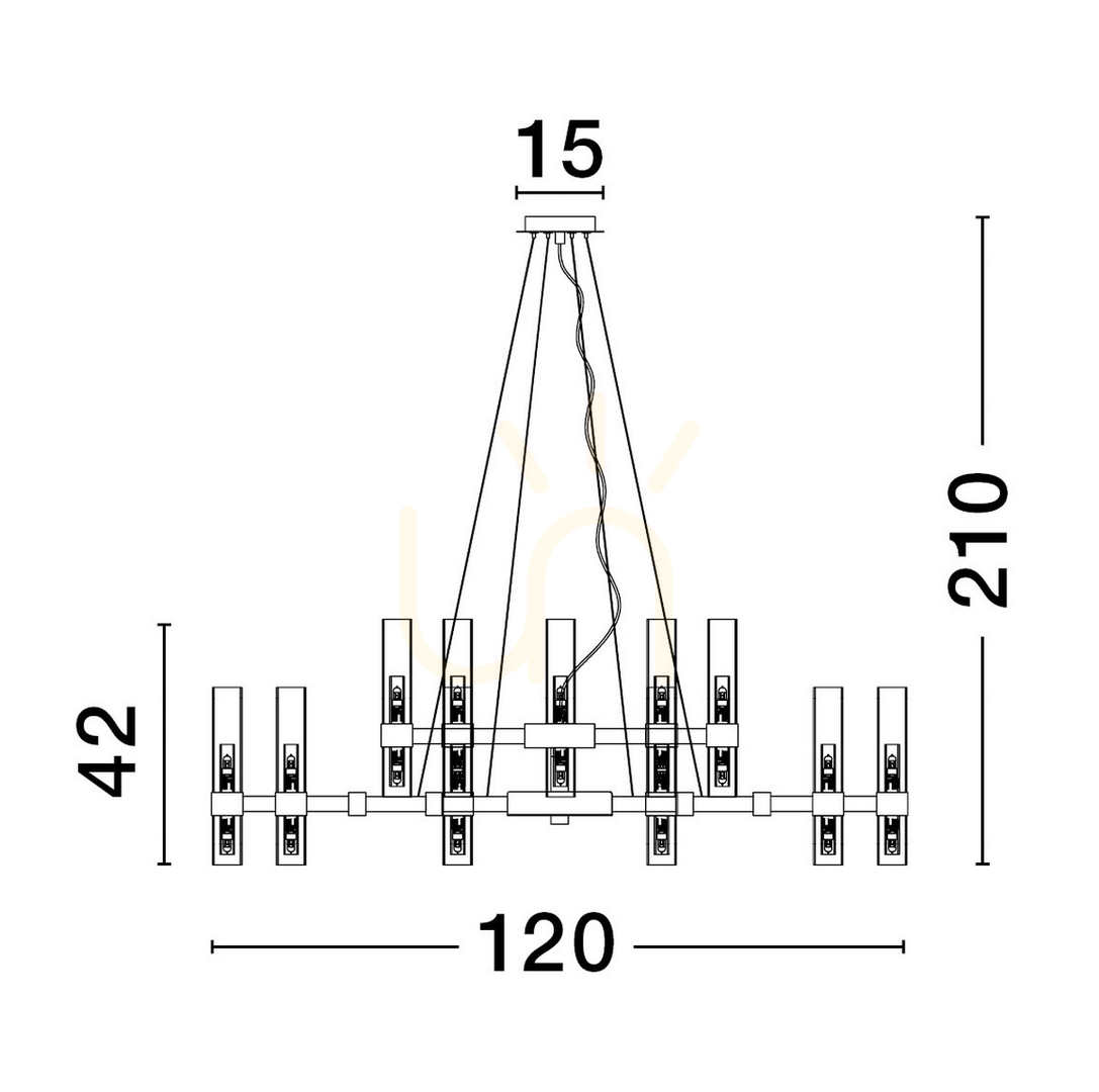 Náhled ACUNA Luces Exclusivas Závěsné svítidlo LE43347 ACUNA Luces Exclusivas Závěsné svítidlo LE43347
