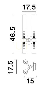 ACUNA Luces Exclusivas nástěnné svítidlo LE43349 small 1