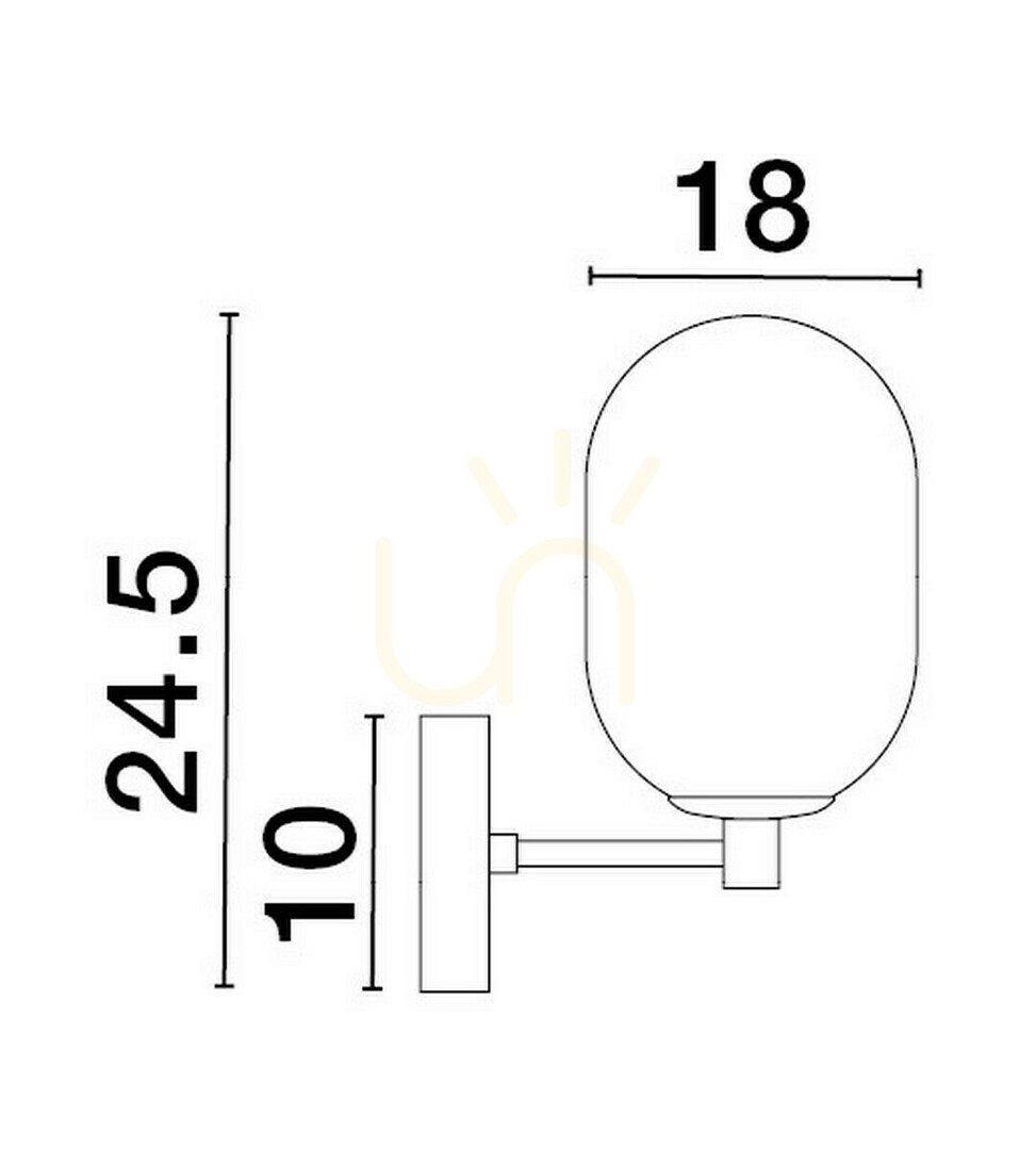 Pohled Nástěnné svítidlo BADESI Luces Exclusivas LE43352 Nástěnné svítidlo BADESI Luces Exclusivas LE43352