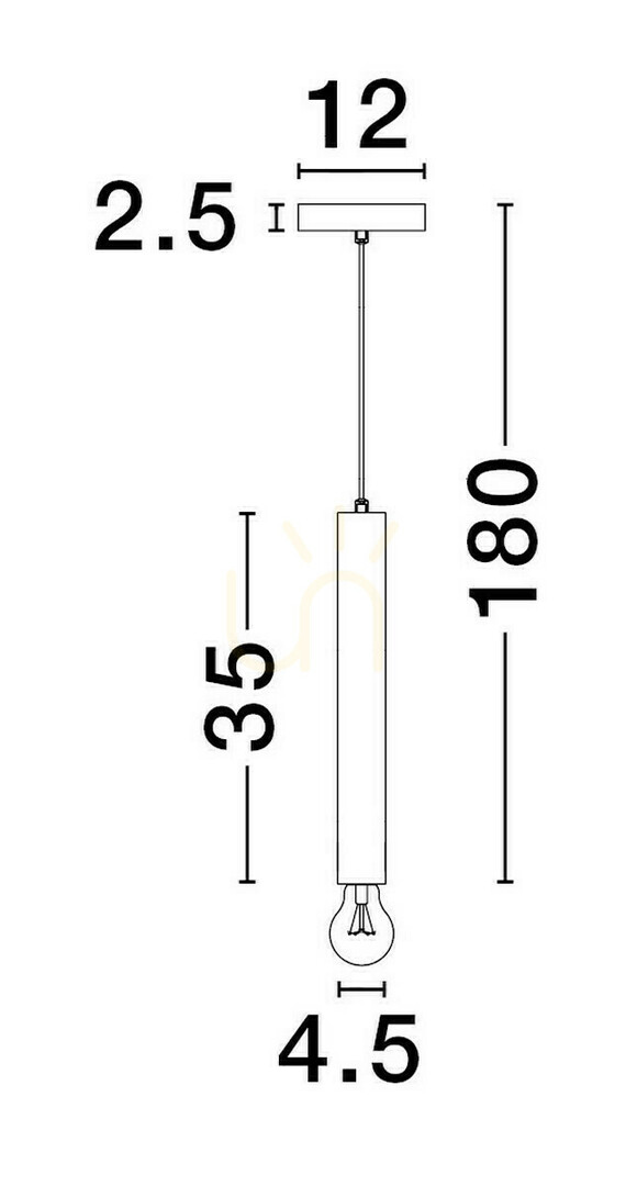 Pohled BAJAN Luces Exclusivas Závěsné svítidlo LE43381 BAJAN Luces Exclusivas Závěsné svítidlo LE43381