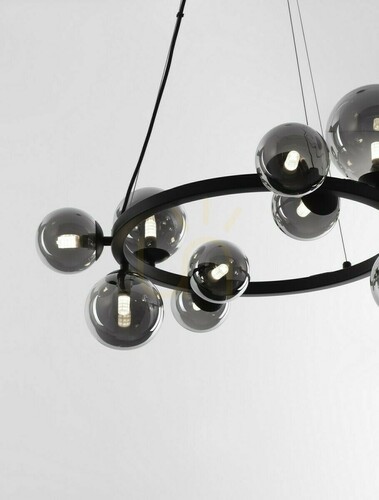 Kontrola Lustr Luces Exclusivas PARLA LE43387, šedé sklo, 11×G9, 64,2 cm