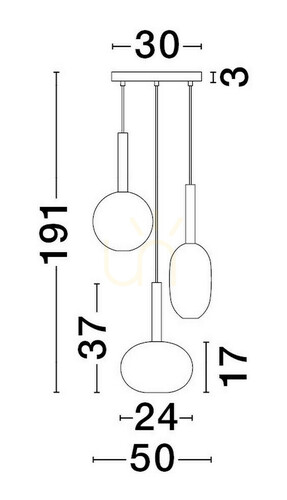 Kontrola Závěsné svítidlo BAJOS Luces Exclusivas LE43394