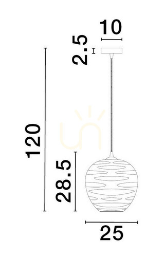 Kontrola Závěsné svítidlo BAMBU od Luces Exclusivas LE43418