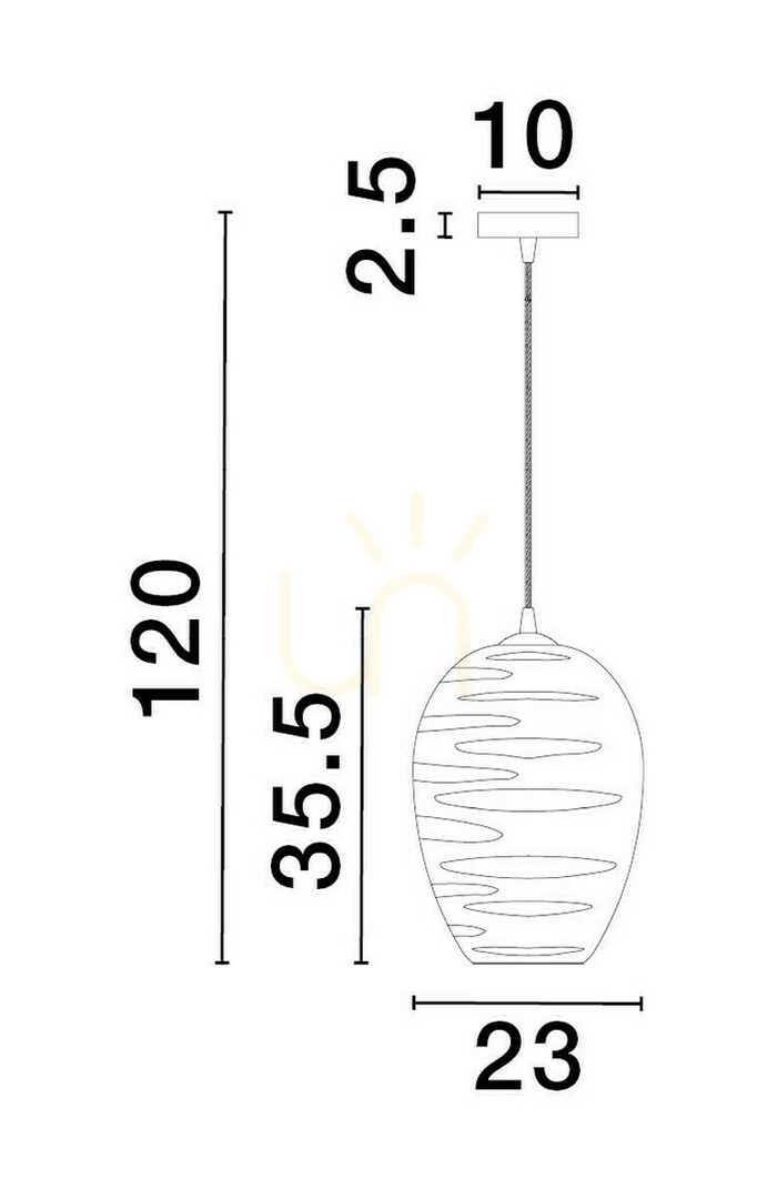 Pohled Závěsné svítidlo BAMBU od Luces Exclusivas LE43419 Závěsné svítidlo BAMBU od Luces Exclusivas LE43419