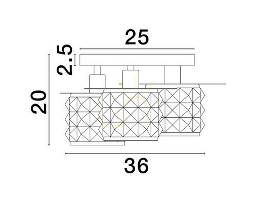 Kontrola Plafond BAMOA Luces Exclusivas LE43422