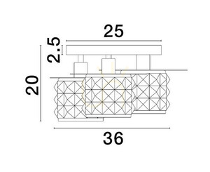 Stropní svítidlo BAMOA Luces Exclusivas LE43422 small 1