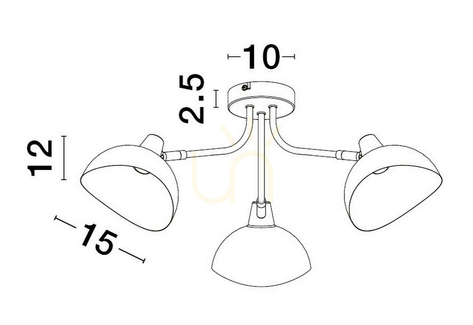 Pohled Plafond BANAC Luces Exclusivas LE43423 Plafond BANAC Luces Exclusivas LE43423