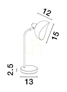 Stolní lampa BANAC Luces Exclusivas LE43426 small 2