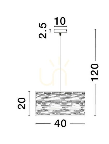 Kontrola Závěsné svítidlo BARRA Luces Exclusivas LE43436
