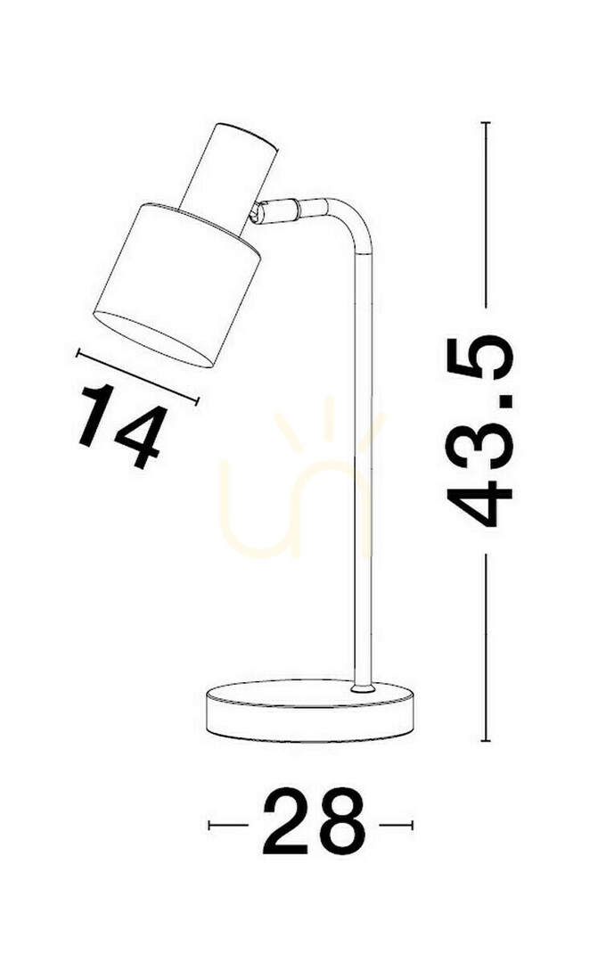 Pohled Stolní lampa FRESNILLO Luces Exclusivas LE43442 Stolní lampa FRESNILLO Luces Exclusivas LE43442