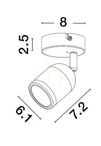Kontrola ACALAN Luces Exclusivas nástěnné svítidlo LE43447