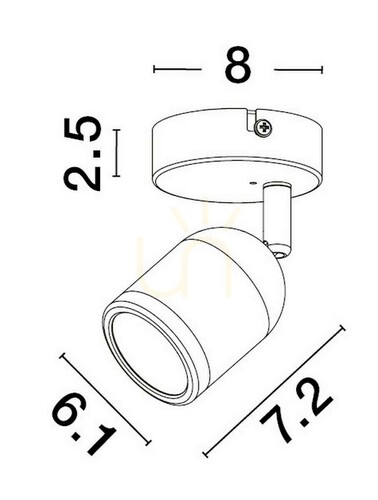 Kontrola ACALAN Luces Exclusivas nástěnné svítidlo LE43448