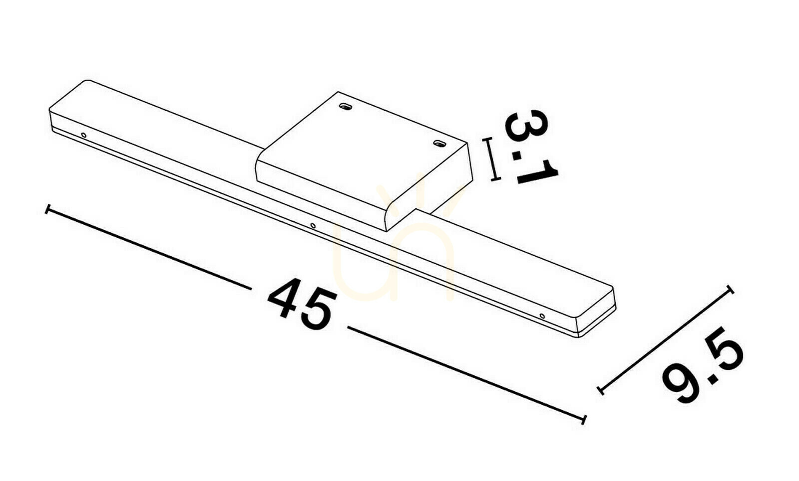 Pohled Nástěnné svítidlo ACANOA od Luces Exclusivas LE43456 Nástěnné svítidlo ACANOA od Luces Exclusivas LE43456