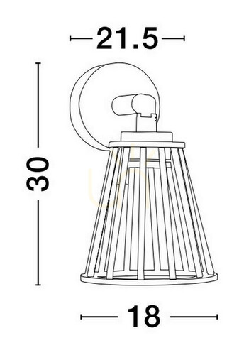 Kontrola Venkovní nástěnná lampa ACEVES Luces Exclusivas LE73512