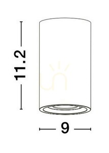 Venkovní stropní svítidlo ACHLUM LED 5W 200lm 3000K IP65 cement šedý Ø9 cm LE73515 Luces Exclusivas small 1
