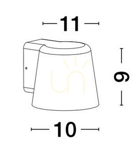Venkovní nástěnné svítidlo Luces Exclusivas ACOZAC LE73525 černé GU10 small 1