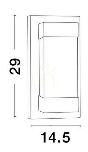 Kontrola Venkovní nástěnná lampa BACUSA Luces Exclusivas LE73528