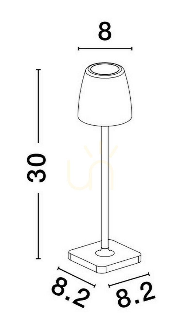 Pohled Venkovní stojací lampa AGUITA od Luces Exclusivas LE73548 Venkovní stojací lampa AGUITA od Luces Exclusivas LE73548