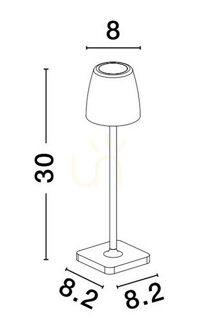 Pohled Venkovní stojací lampa AGUITA od Luces Exclusivas LE73549 Venkovní stojací lampa AGUITA od Luces Exclusivas LE73549