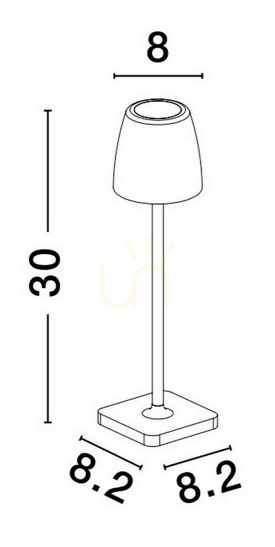 Pohled Venkovní stojací lampa AGUITA od Luces Exclusivas LE73550 Venkovní stojací lampa AGUITA od Luces Exclusivas LE73550