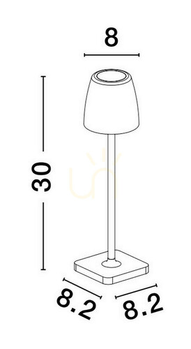 Kontrola Venkovní stojací lampa AGUITA od Luces Exclusivas LE73552