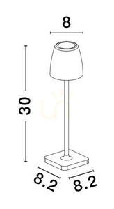 Venkovní stojací lampa AGUITA od Luces Exclusivas LE73552 small 1