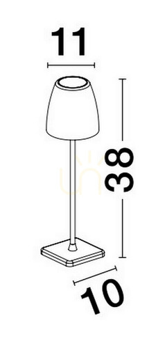 Kontrola Venkovní stojací lampa AGUITA od Luces Exclusivas LE73555
