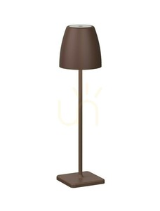 Přenosná akumulátorová lampa Luces Exclusivas AGUITA LE73555 rezavě hnědá LED 2 W USB IP54 38 cm small 0
