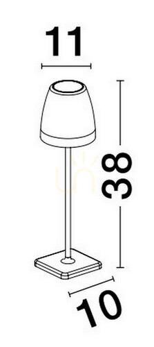 Kontrola Venkovní stojací lampa AGUITA od Luces Exclusivas LE73559
