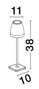 Venkovní stojací lampa AGUITA od Luces Exclusivas LE73559 1 Venkovní stojací lampa AGUITA od Luces Exclusivas LE73559 small 1