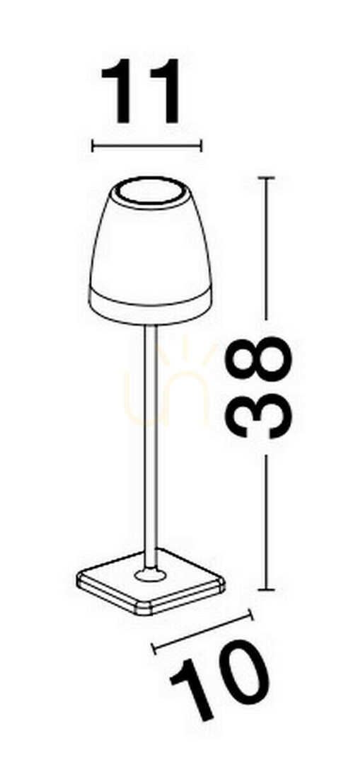 Pohled Venkovní stojací lampa AGUITA od Luces Exclusivas LE73559 Venkovní stojací lampa AGUITA od Luces Exclusivas LE73559