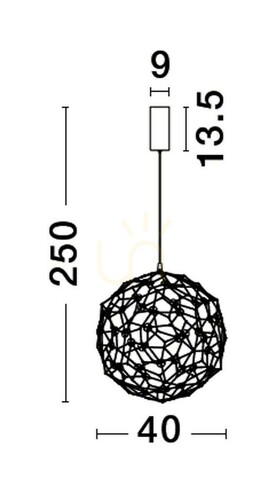 Kontrola Závěsné svítidlo ALTA Luces Exclusivas LE43476
