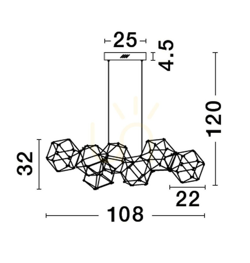 Pohled Závěsné svítidlo ASIS Luces Exclusivas LE43477 Závěsné svítidlo ASIS Luces Exclusivas LE43477