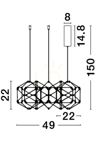 Kontrola Závěsné svítidlo ASIS Luces Exclusivas LE43479
